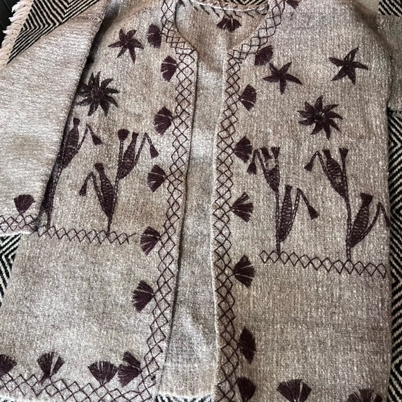 BEAUTIFUL NEW Peruvian HANDMAID ALPACA WOOL SWEATER (Cardigan). - Picture 9 of 16